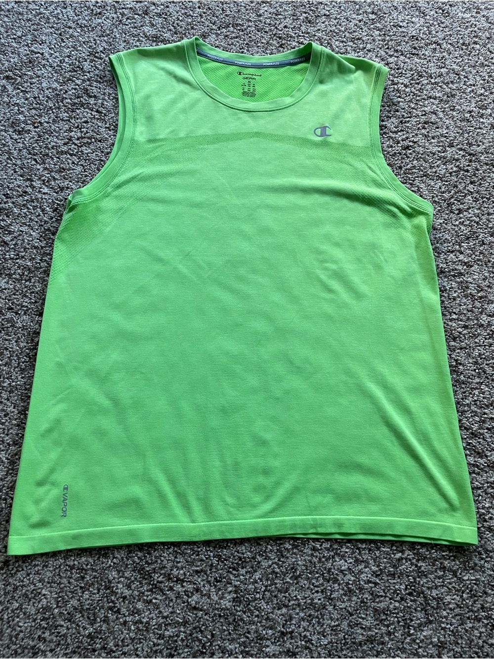 Champion Gear “Vapor” Power Flex Tank Top – Size XL – Neon Green